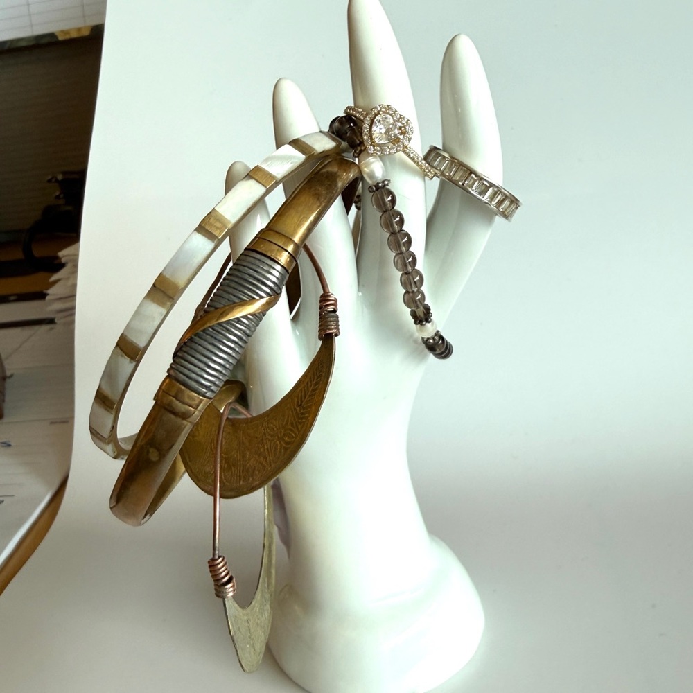 | Small Grab Bag |
Three Bracelets 
Two Rings 
One Pair of Earrings